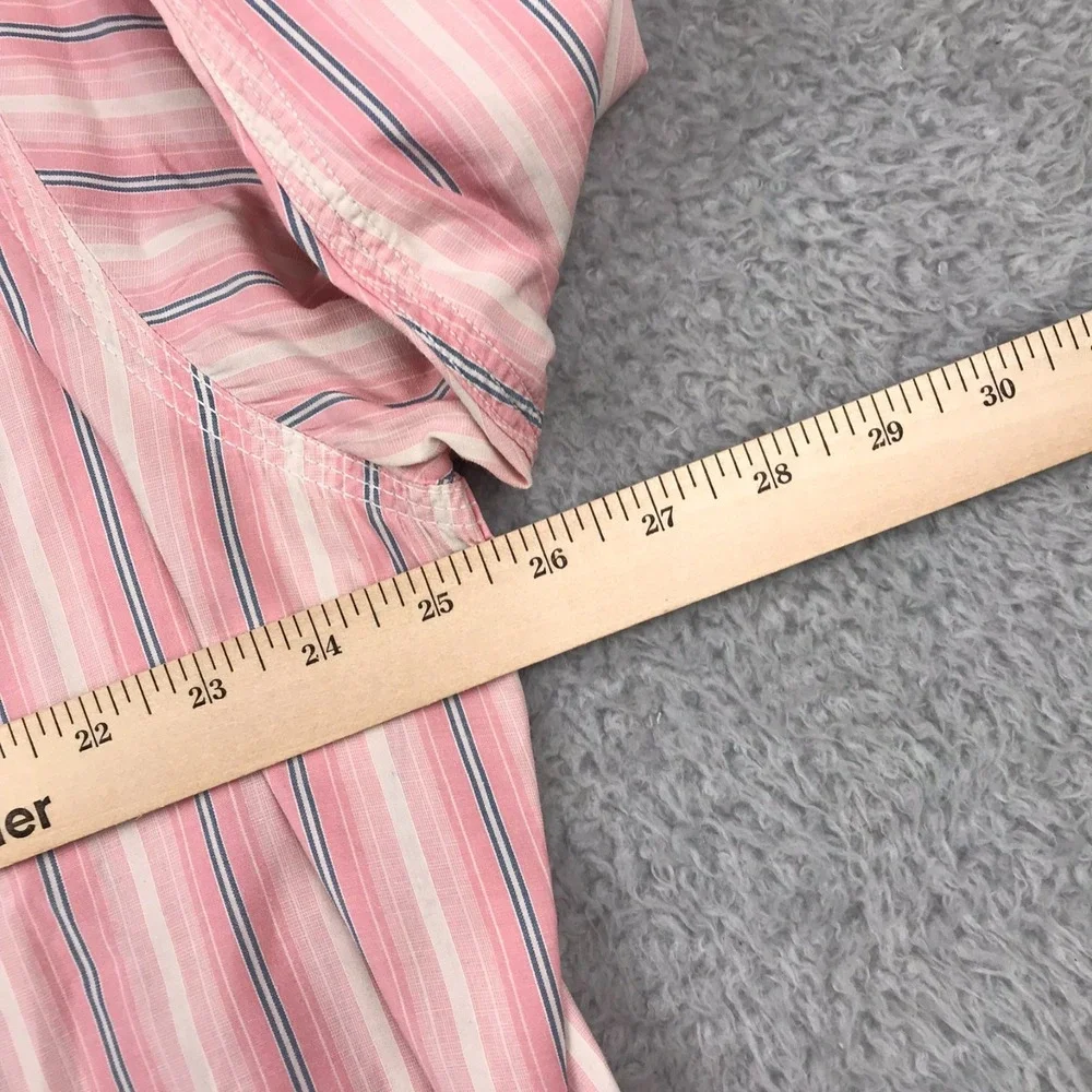 Vintage Polo Ralph Lauren Shirt Mens XL Pink Multi Striped Imported Cotton LS